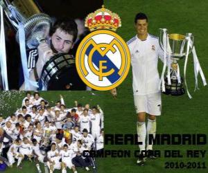 пазл Реальная чемпион Мадрид Копа дель Рей 2010-2011